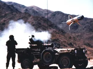 The tube-launched, optically-tracked, wireless-guided (TOW®) Weapon System is the premier long-range, heavy assault-precision anti-armor, anti-fortification and anti-amphibious landing weapon system used throughout the world today. (Wikimedia Commons)