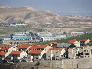 The Israeli settlement of Ma'ale Adumin, in the West Bank, February 25, 2016 (Times of Israel/Yonatan Sindel).