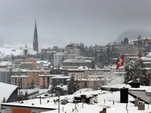 The rolling Syrian crisis has usurped Palestine’s traditional place as the Davos cause célèbre for the past five years and it will undoubtedly feature prominently.  (AFP/Fabrice Coffrini)