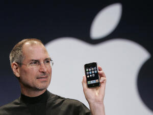 Steve Jobs passed away on October 5, 2011, a day after Cook introduced the iPhone 4S.  (AFP/FIle)