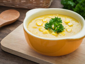 شوربة الذّرة بالكريمة

