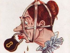 Postcards demonstrating the hostility towards the Suffragette movement (Twitter)