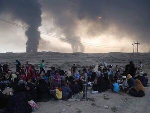 Civilians from #Daraa  left their towns and fled out (Twitter)