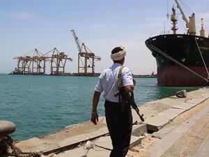 Hodeidah port (Twitter)