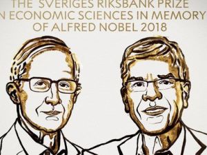 2018 Nobel in Economics Awarded to William Nordhaus and Paul Romer (Twitter)