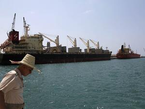 Hodeidah port (Twitter)