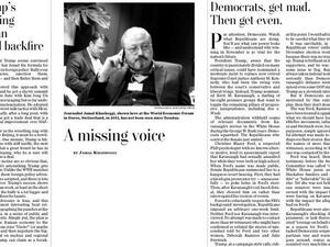 US media holding a spot for Jamal Khashoggi  (Twitter)