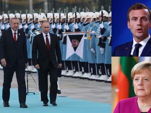 A four-way summit between the leaders of Turkey, Russia, Germany and France on the conflict in Syria (Twitter)