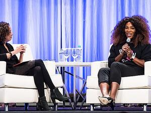 Serena Williams during the women's conference (Twitter)