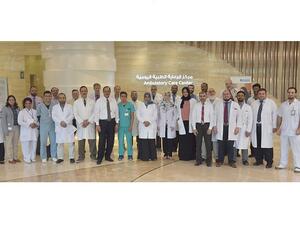 Dr. Saad Al Kaabi and the digestive (GI liver disease and endoscopy team at the Ambulatory Care Centerli