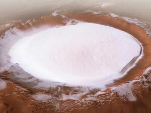 Korolev is an especially well-preserved example of a martian crater (Twitter)