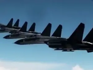 Military jets featured in Chinese new year video message to Taiwan as it calls for reunification (Twitter)