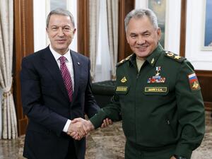 Russian Defense minister Sergey Shoygu to arrive #Ankara and meet Turkish counterpart the National Defense Minister Hulusi Akar (Twitter)