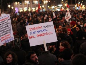 تظاهرة في برشلونة احتجاجا على الاوضاع الاقتصادية/ا.ف.ب