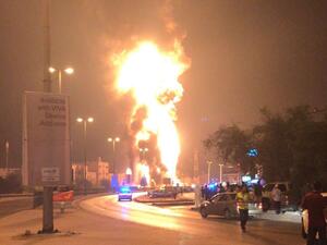 انفجار يشعل حريقا بخط لأنابيب النفط في البحرين
