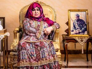 علياء غانم والدة زعيم تنظيم القاعدة أسامة بن لادن