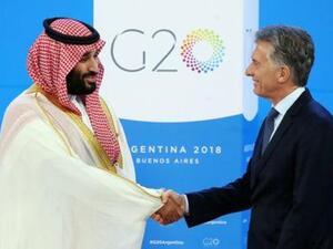 ولي العهد السعودي التقى مع الرئيس الأرجنتيني ماوريسيو ماكري