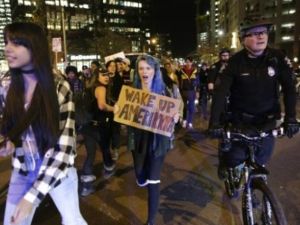 تظاهرة احتجاج على انتخاب دونالد ترامب رئيسا
