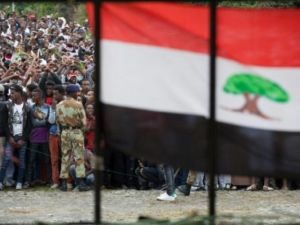 متظاهرون من اتنية الاورومو يحتجون على سياسة الحكومة الاثيوبية
