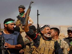 عناصر من مليشيا الحشد الشعبي الشيعية في العراق