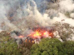 ثوران بركان كيلاويا في هاواي
