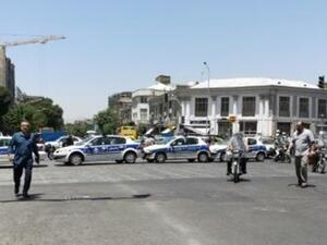 الشارع المقابل لمبنى مجلس الشورى الايراني في طهران بعيد اعتداء تنبناه لاحقا تنظيم الدولة الاسلامية

