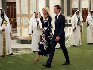 جاريد كوشنر وزوجته ايفانكا خلال زيارتهما للسعودية رفقة ترامب