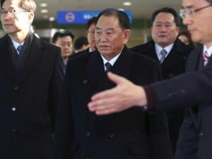 كيم يونغ شول يصل الى نقطة عبور بين الكوريتين في باجو
