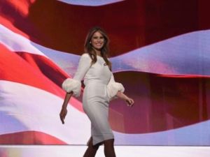 ميلانيا زوجة المرشح الجمهوري للرئاسة دونالد ترامب في مؤتمر الحزب الجمهوري في كليفلاند
