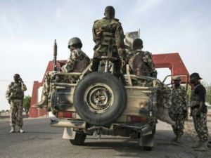 جنود نيجيريون في مايدوغوري
