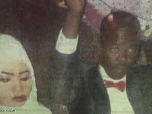 نورا حسين أثناء زفافها
