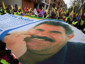 تظاهرة لأكراد أوروبا في ستراسبورغ للمطالبة بتحرير اوجلان

