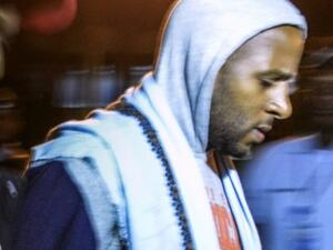 الجهادي الفرنسي بيتر شريف في مطار جيبوتي
