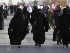 نساء سعوديات في الجنادرية قرب العاصمة السعودية الرياض

