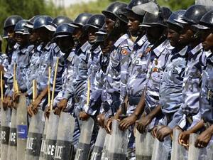 عناصر من قوات مكافحة الشغب السودانية