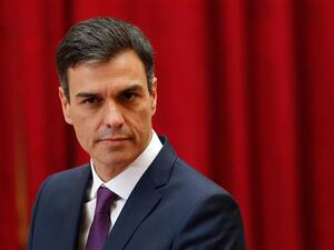 Spanish Prime Minister Pedro Sanchez looks on as he addresses a joint press conference with French President Emmanuel Macron at The Elysee Palace in Paris on June 23, 2018. (AFP/ File Photo)
