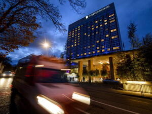  Intercontinental Hotel during talks over Iran's nuclear programme in Geneva on November 21, 2013. [Getty Images]