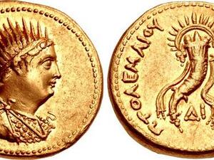 Gold Coin Depicting King Ptolemy III (Twitter)