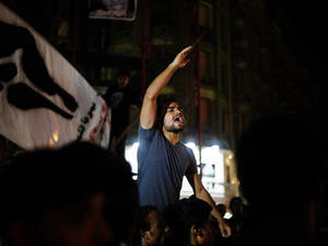 A Frenchman has been beaten to death by prison cellmates in Cairo. He was detained for breaking the curfew that has been imposed by the military after protests broke out in July.