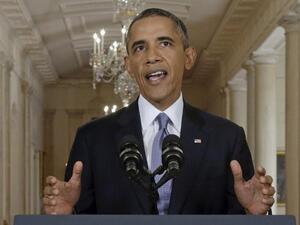 In a televised address, President Obama promised to pursue a diplomatic solution to the crisis in Syria.
