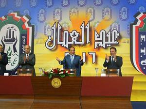 Egyptian President Abdel-Fattah El-Sisi announced the allocation on Thursday at a Labour Day celebration.  (Parlmany)
