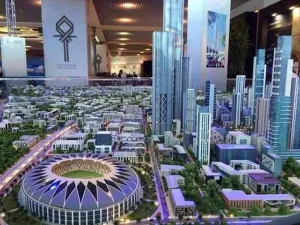 The proposed new capital was announced in March 2015 and will be located 45 kilometers east of Cairo. (Twitter)