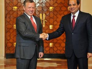 King Abdullah II of Jordan and Egypt's President Abdel Fattah al-Sisi. (File photo)
