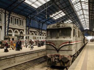 A train at railway station in Egypt. (Shutterstock/ File Photo)