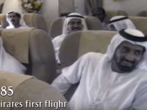 On this day, 32 years ago, the first Emirates flight took off. (YouTube) On this day, 32 years ago, the first Emirates flight took off. (YouTube)