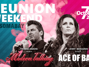Jenny Berggren and Thomas Anders – are coming to Somabay on October 7th. (Somabay)