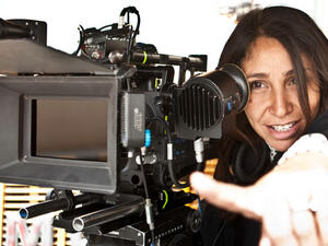 Haifaa Mansour, director of Wadjda, the first feature film to be entirely shot in Saudi Arabia.  (Tobias Kowiatzki/Razor Film)