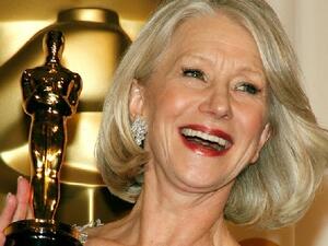 Helen Mirren is only one of three actresses to win to win a Golden Globe, an Oscar and an Emmy for performances given in the same year.  (Cultures J)