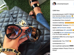Hijabi fashionista Maryam Asadullah has 100,000 followers on Instagram. (Instagram)
