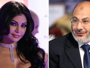 الشيخ صفوت حجازي والفنانة اللبنانية هيفاء وهبي